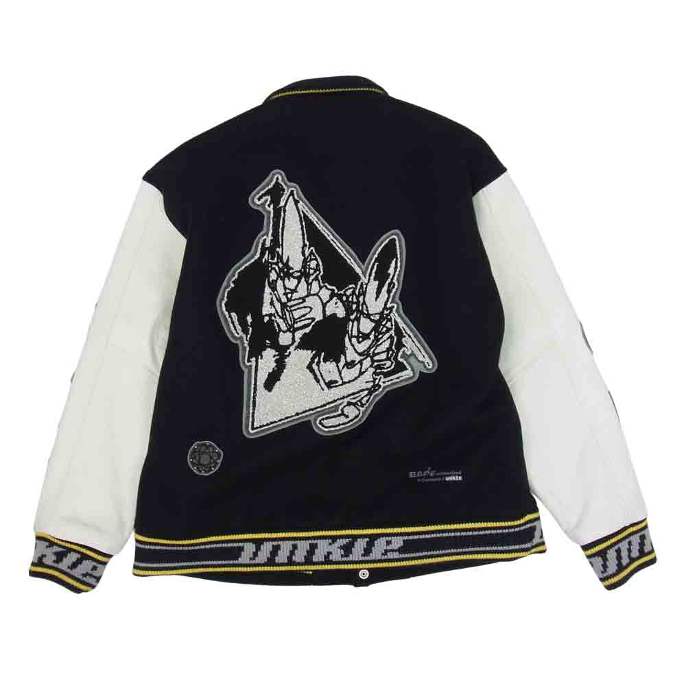 A BATHING APE アベイシングエイプ × FUTURA フューチュラ ×UNKLE アンクル コラボ スタジャン  ブラック系 オフホワイト系 L【中古】