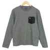 schott ショット 3143092 レザーポケット ワンスター 長袖 Tシャツ グレー系 S【中古】