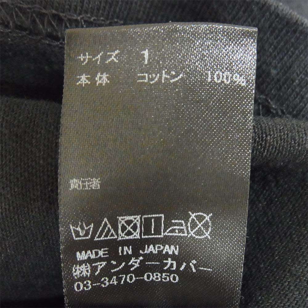 UNDERCOVER アンダーカバー 最後の晩餐 Tシャツ 半袖 プリント 日本製 コットン ブラック系 1【中古】