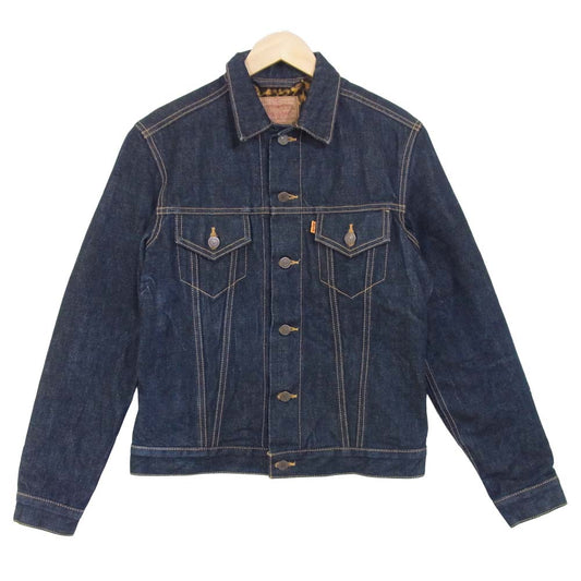 Supreme シュプリーム 12AW × Levis リーバイス Leopard Denim Jacket レオパード デニム ジャケット インディゴブルー系 S【中古】