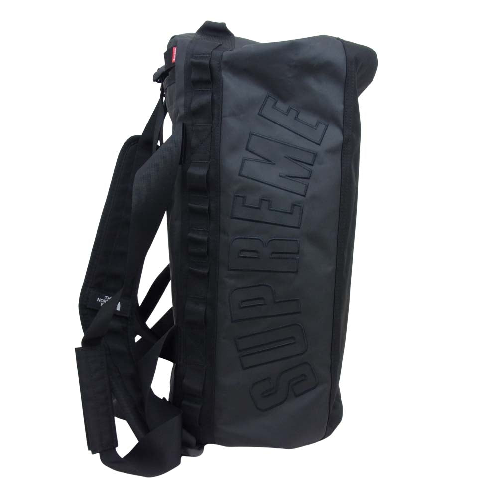 Supreme シュプリーム 18SS NF0A3KZ6 × THE NORTH FACE ノースフェイス Arc Logo Small Base Camp Duffle Bag アーチ ロゴ スモール キャンプ ダッフル バッグ ブラック系 45L【極上美品】【中古】
