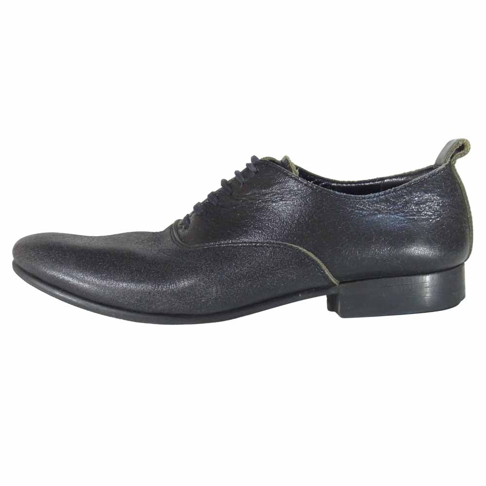 COMME des GARCONS コムデギャルソン レザー シューズ 日本製 革 靴 ブラック系 24.5cm【中古】