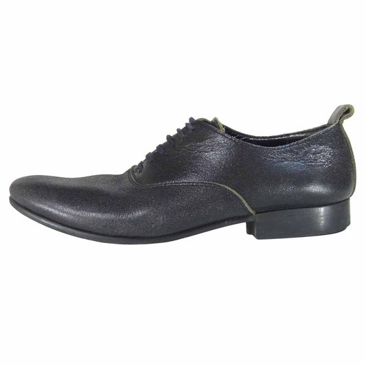 COMME des GARCONS コムデギャルソン レザー シューズ 日本製 革 靴 ブラック系 24.5cm【中古】