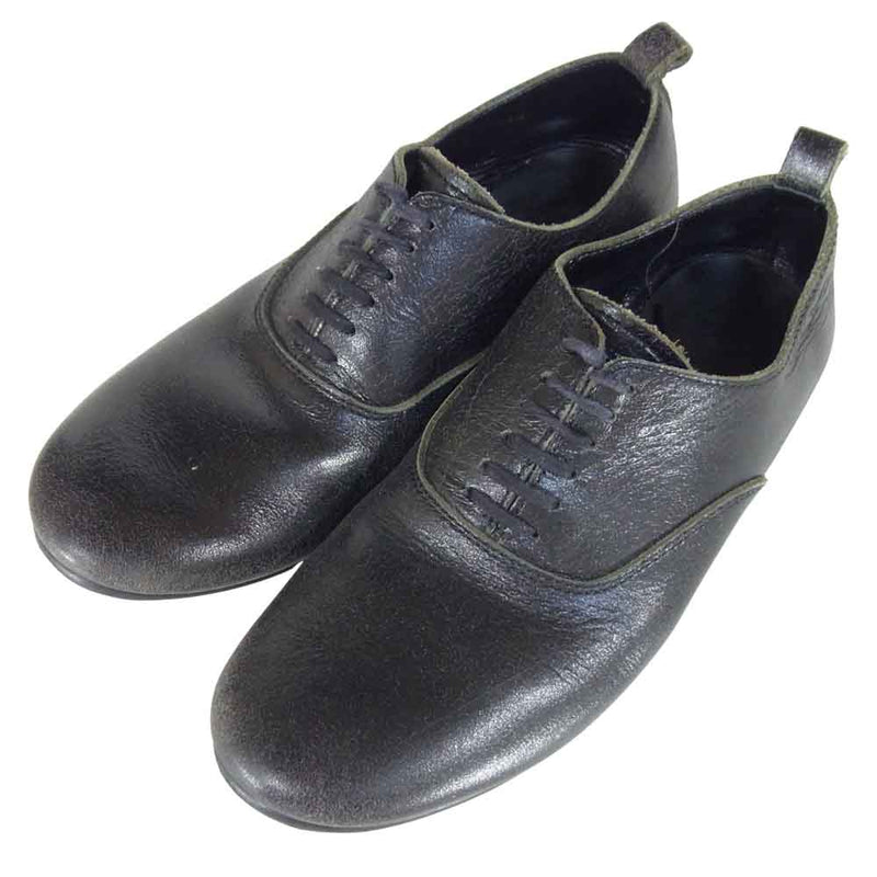 COMME des GARCONS コムデギャルソン レザー シューズ 日本製 革 靴 ブラック系 24.5cm【中古】