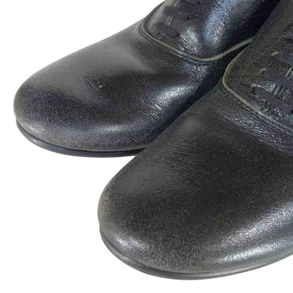 COMME des GARCONS コムデギャルソン レザー シューズ 日本製 革 靴 ブラック系 24.5cm【中古】