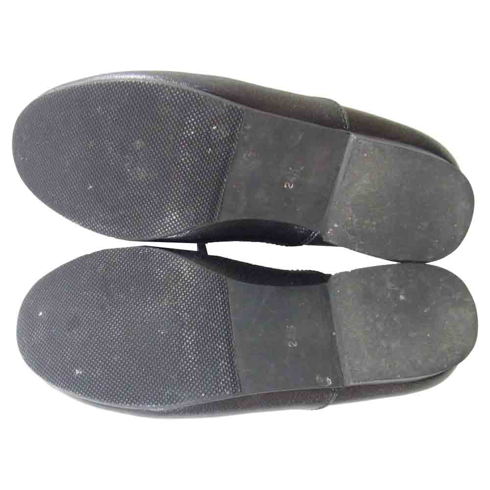 COMME des GARCONS コムデギャルソン レザー シューズ 日本製 革 靴 ブラック系 24.5cm【中古】