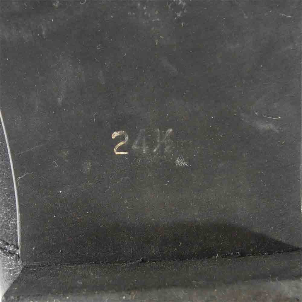 COMME des GARCONS コムデギャルソン レザー シューズ 日本製 革 靴 ブラック系 24.5cm【中古】