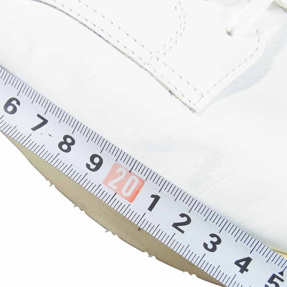 COMME des GARCONS コムデギャルソン レザー プレーントゥ シューズ 日本製 ホワイト系 24.5cm【中古】