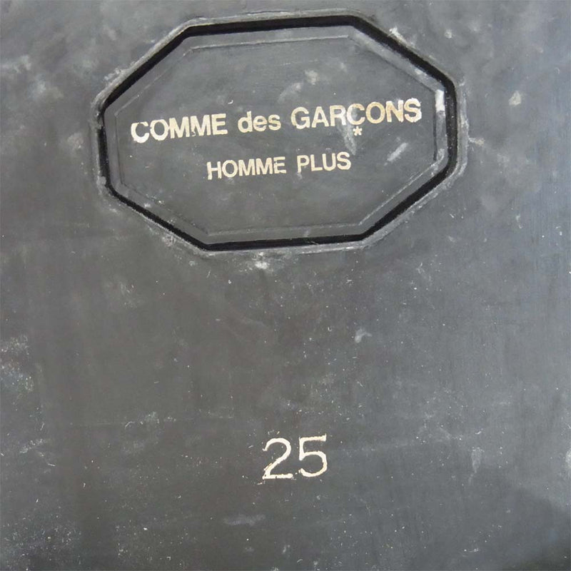 COMME des GARCONS HOMME PLUS コムデギャルソンオムプリュス 13SS ドット シューズ 日本製 黒白金系 25cm【中古】