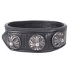 CHROME HEARTS クロムハーツ（原本無） 3BTN 2SNP 3ボタン 2スナップ ブレスレット ブラック系【中古】