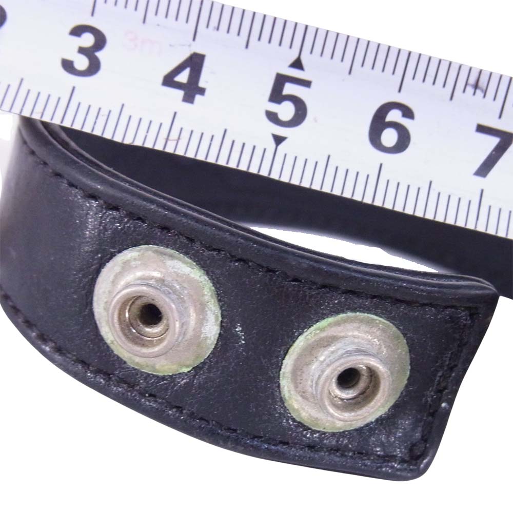 CHROME HEARTS クロムハーツ（原本無） 3BTN 2SNP 3ボタン 2スナップ ブレスレット ブラック系【中古】