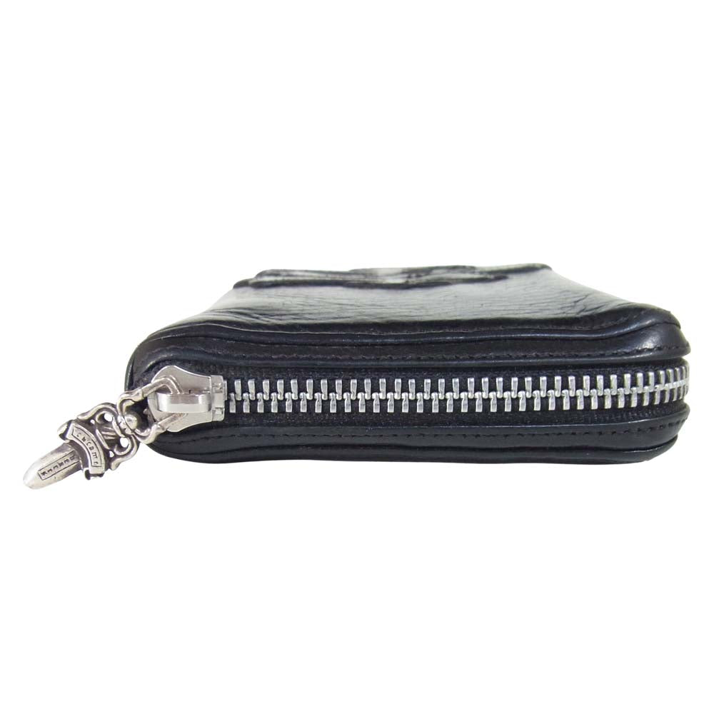 CHROME HEARTS クロムハーツ（原本有） RFC F ZIP 3セメタリー クロス ジップ ウォレット ブラック系【中古】