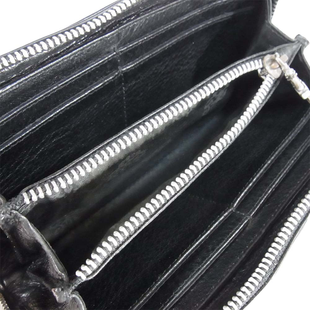 CHROME HEARTS クロムハーツ（原本有） RFC F ZIP 3セメタリー クロス ジップ ウォレット ブラック系【中古】