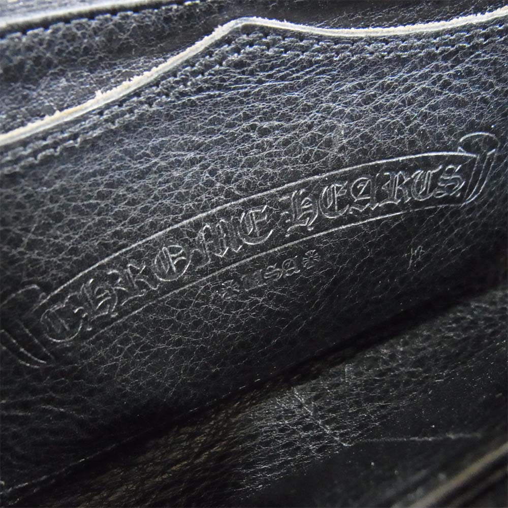 CHROME HEARTS クロムハーツ（原本有） RFC F ZIP 3セメタリー クロス ジップ ウォレット ブラック系【中古】