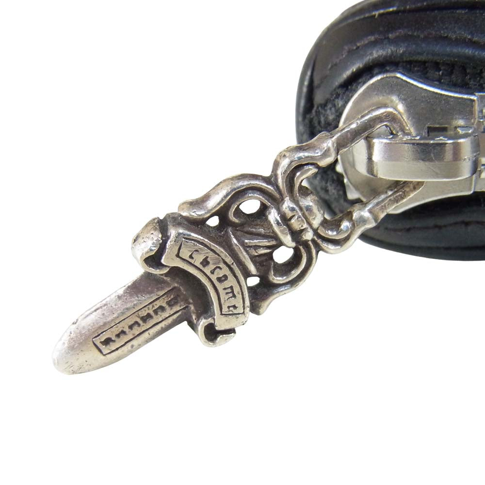 CHROME HEARTS クロムハーツ（原本有） RFC F ZIP 3セメタリー クロス ジップ ウォレット ブラック系【中古】