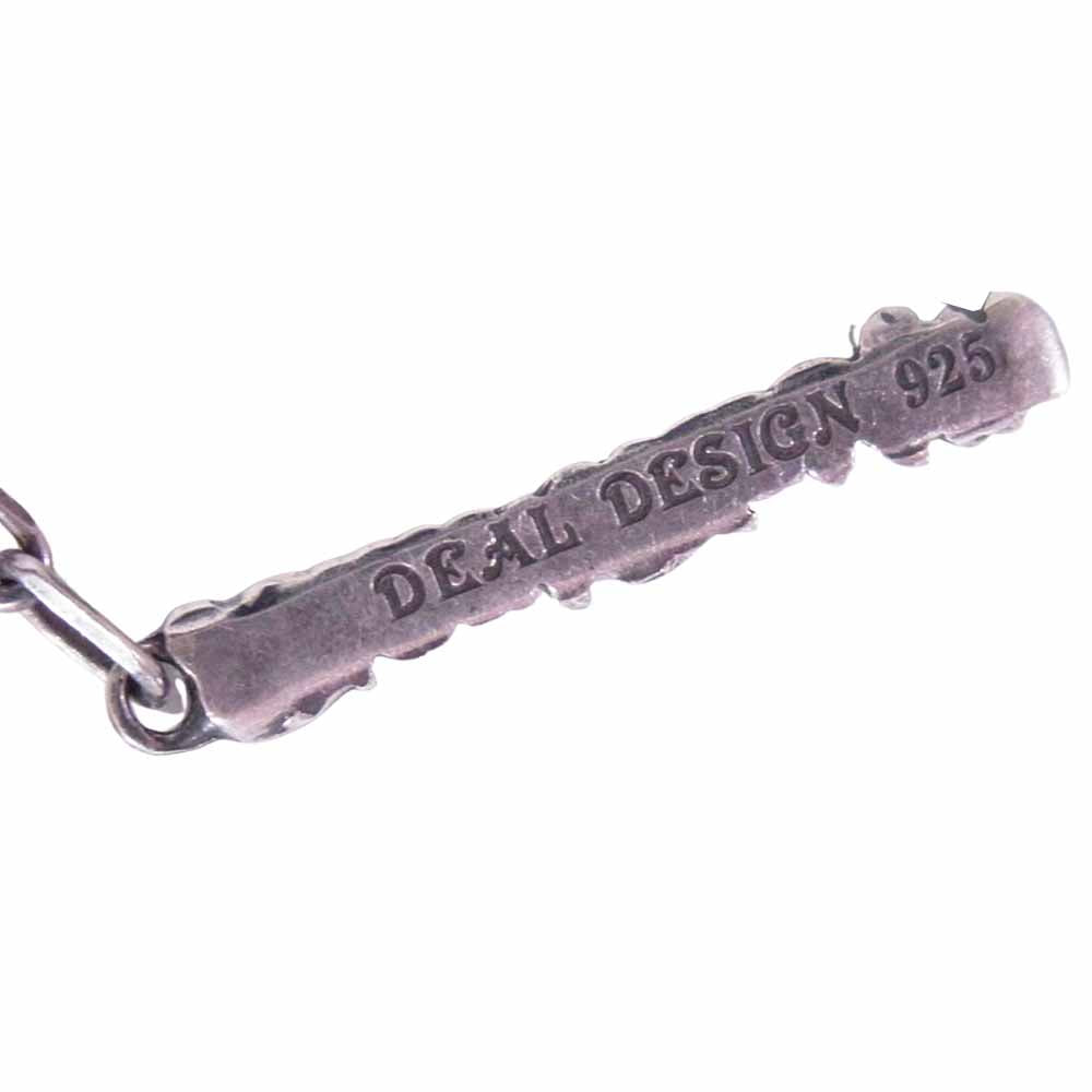 DEAL DESIGN ディールデザイン クロス ビーズ ネックレス クロスモチーフ シルバー系 ブラック系【中古】