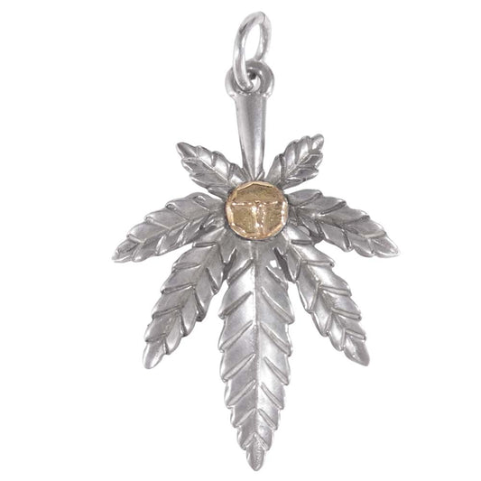 タディアンドキング K18 ロングホーン メタル ガンジャ M ペンダントトップ シルバー系【中古】