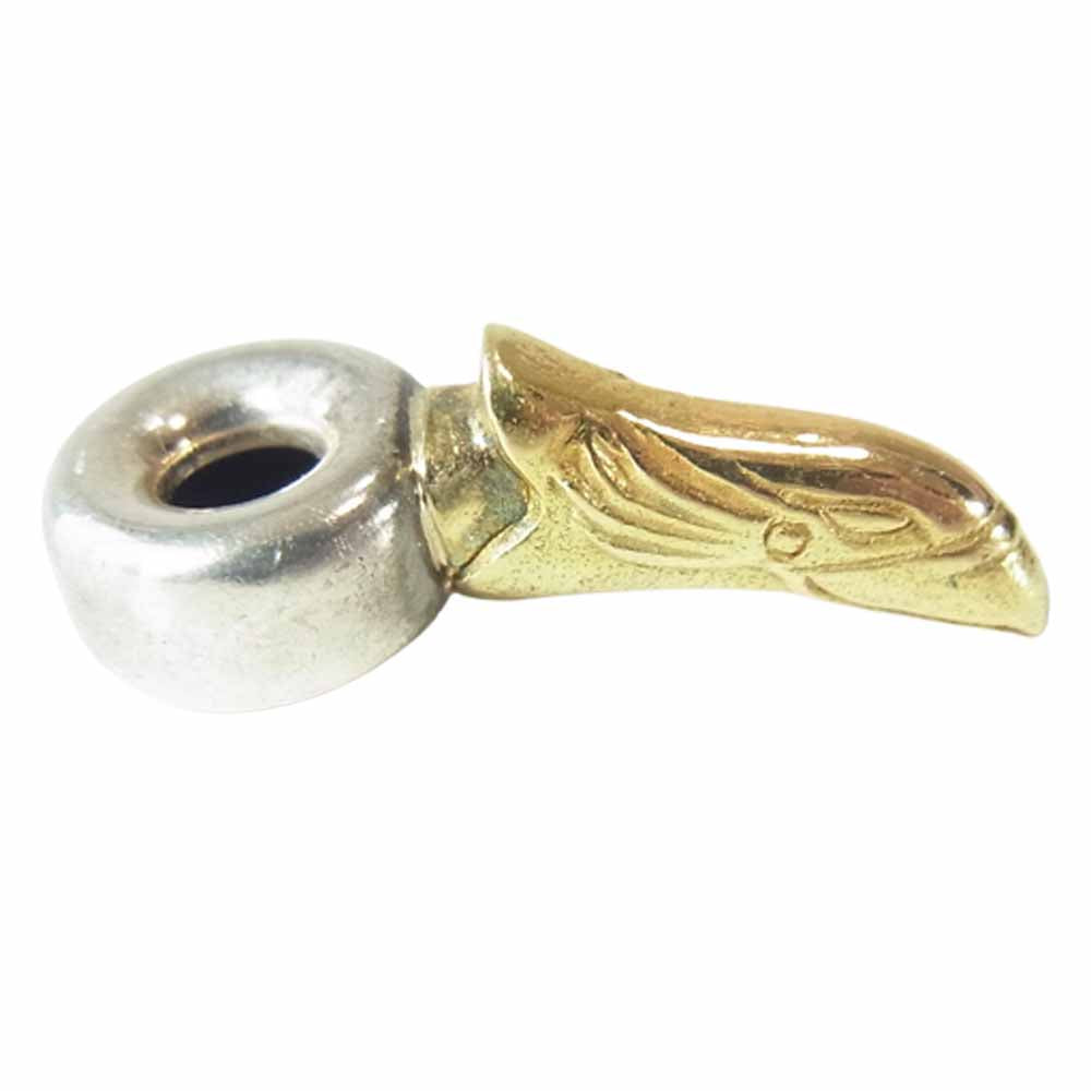 タディアンドキング K18 イーグルヘッド 無垢 SV ビーズ シルバー系×ゴールド系【中古】