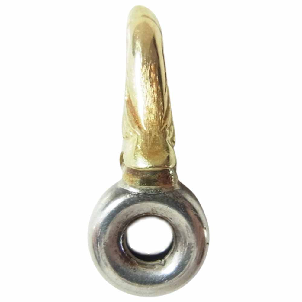 タディアンドキング K18 イーグルヘッド 無垢 SV ビーズ シルバー系×ゴールド系【中古】