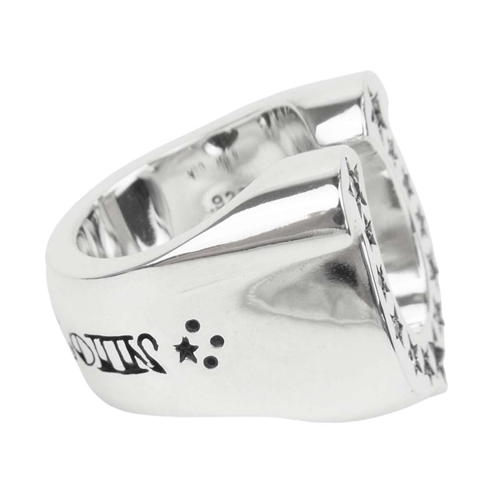TENDERLOIN テンダーロイン 新品仕上げ済み T-H.S RING SILVER STONE ホースシュー ダイヤ リング シルバー系【極上美品】【中古】