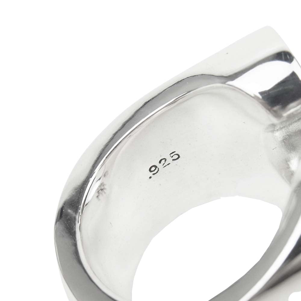 TENDERLOIN テンダーロイン 新品仕上げ済み T-H.S RING SILVER STONE ホースシュー ダイヤ リング シルバー系【極上美品】【中古】