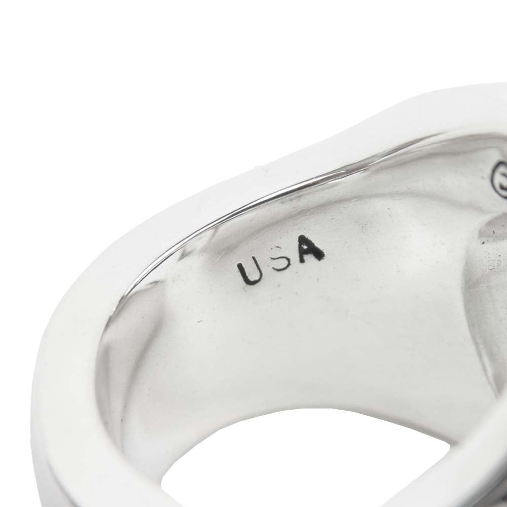 TENDERLOIN テンダーロイン 新品仕上げ済み T-H.S RING SILVER STONE ホースシュー ダイヤ リング シルバー系【極上美品】【中古】