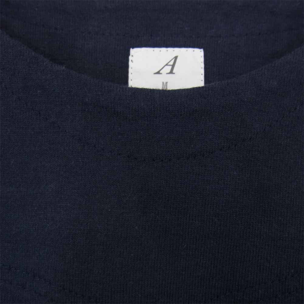アナトミカ 530-541-24 MARNIER CREW NECK S/S マリナー クルーネック Tシャツ  ネイビー系 M【新古品】【未使用】【中古】