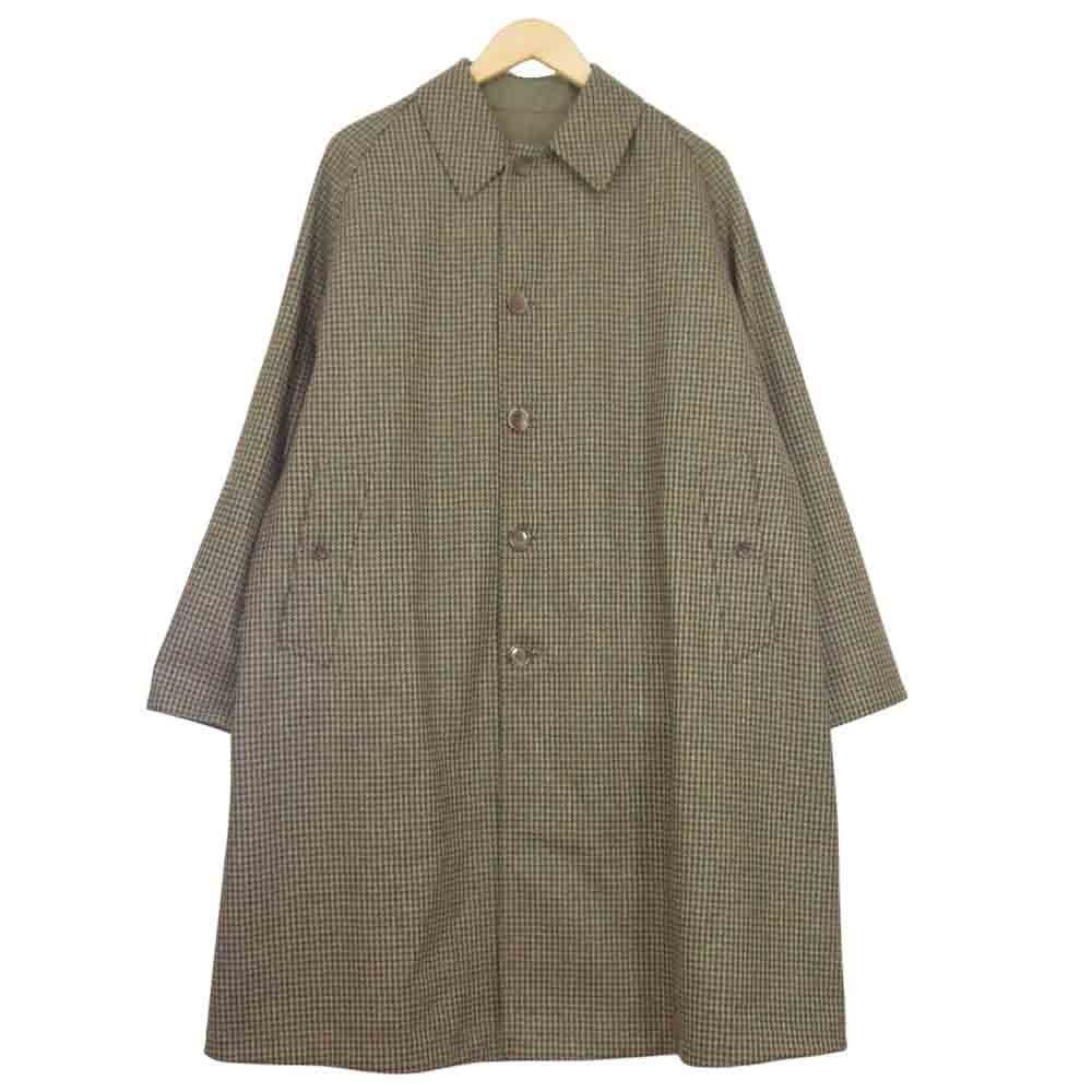 アナトミカ 20AW 530-552-02 SINGLE RAGLAN 2 S-P GABARDINE リバーシブル シングル ラグラン コート カーキ系 46【美品】【中古】