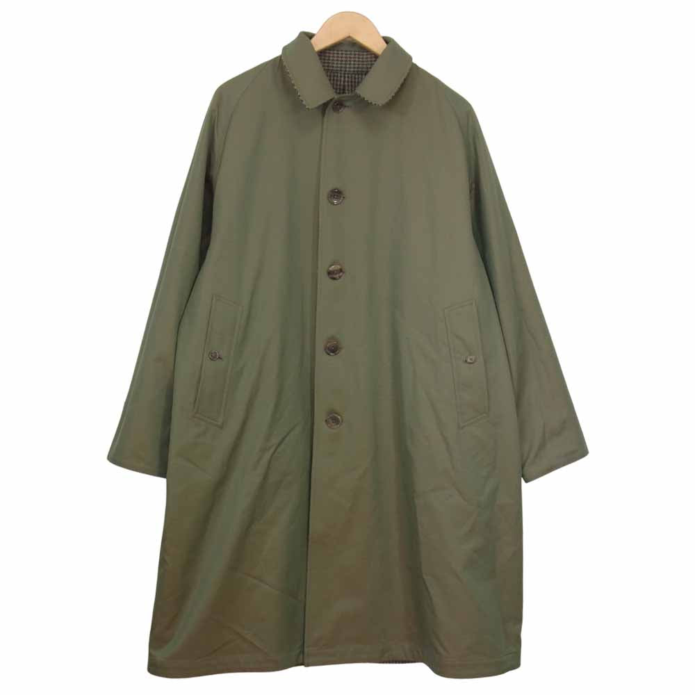 アナトミカ 20AW 530-552-02 SINGLE RAGLAN 2 S-P GABARDINE リバーシブル シングル ラグラン コート カーキ系 46【美品】【中古】