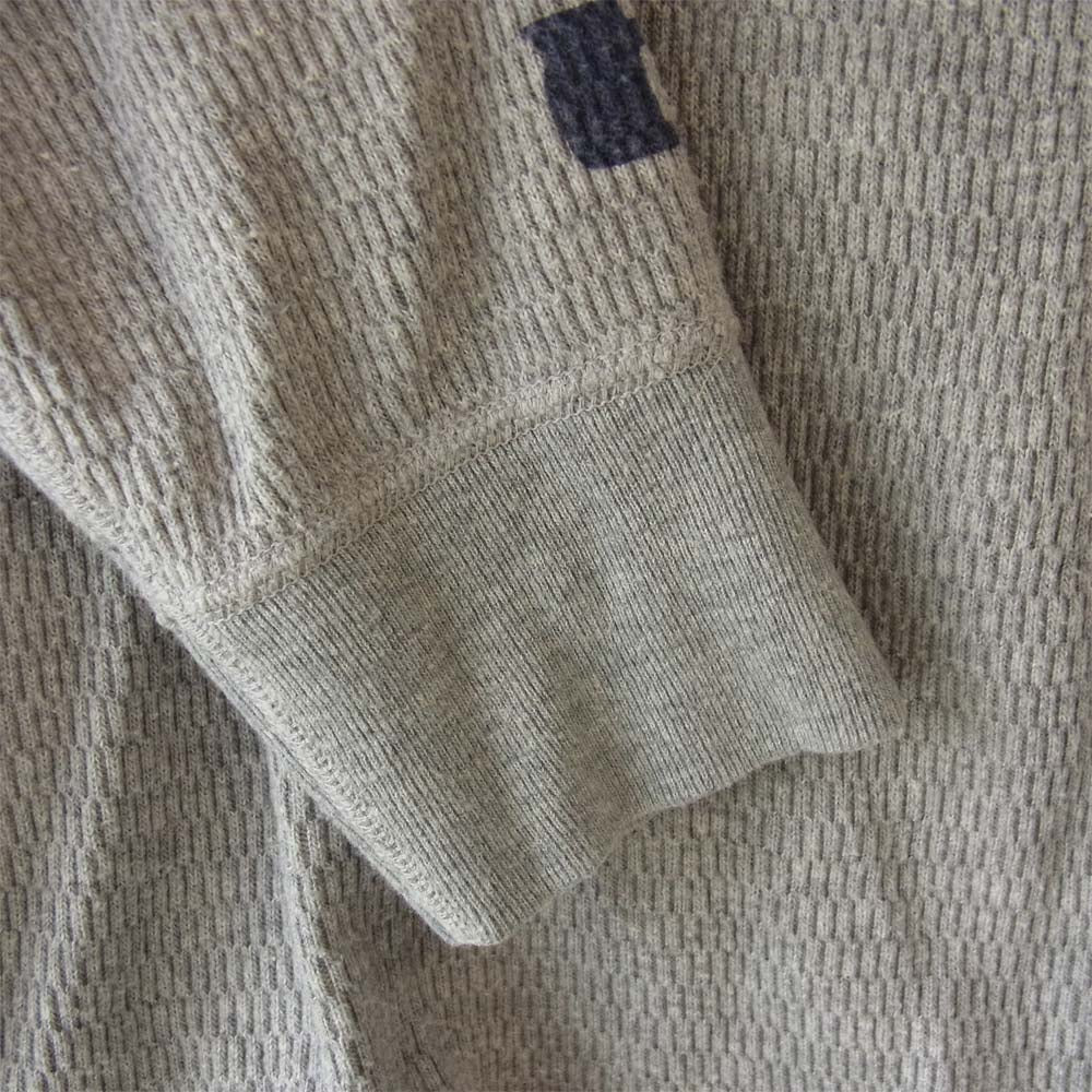 THE FLAT HEAD ザフラットヘッド サーマル プリント ロングスリーブ Tシャツ ロンT グレー系 38【中古】