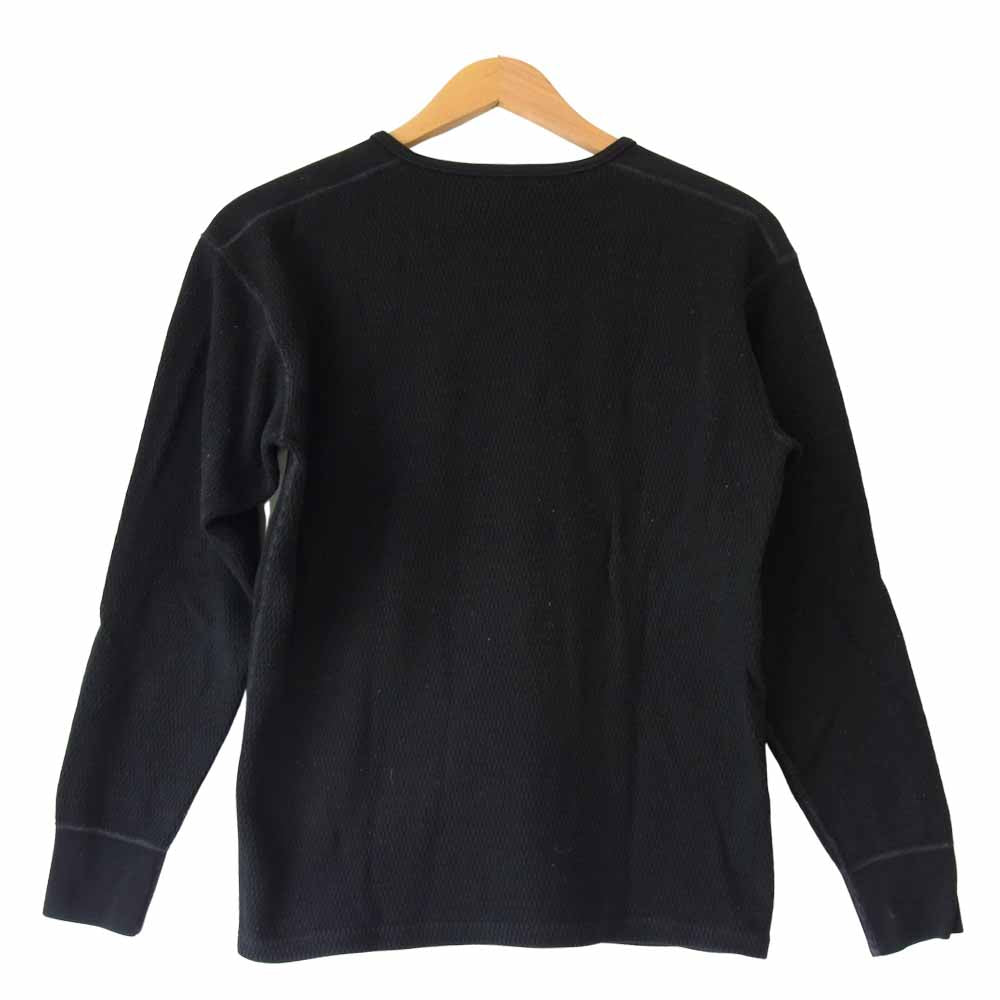 THE FLAT HEAD ザフラットヘッド RJB サーマル Vネック ロングスリーブ Tシャツ ロンT ネイビー系 40【中古】
