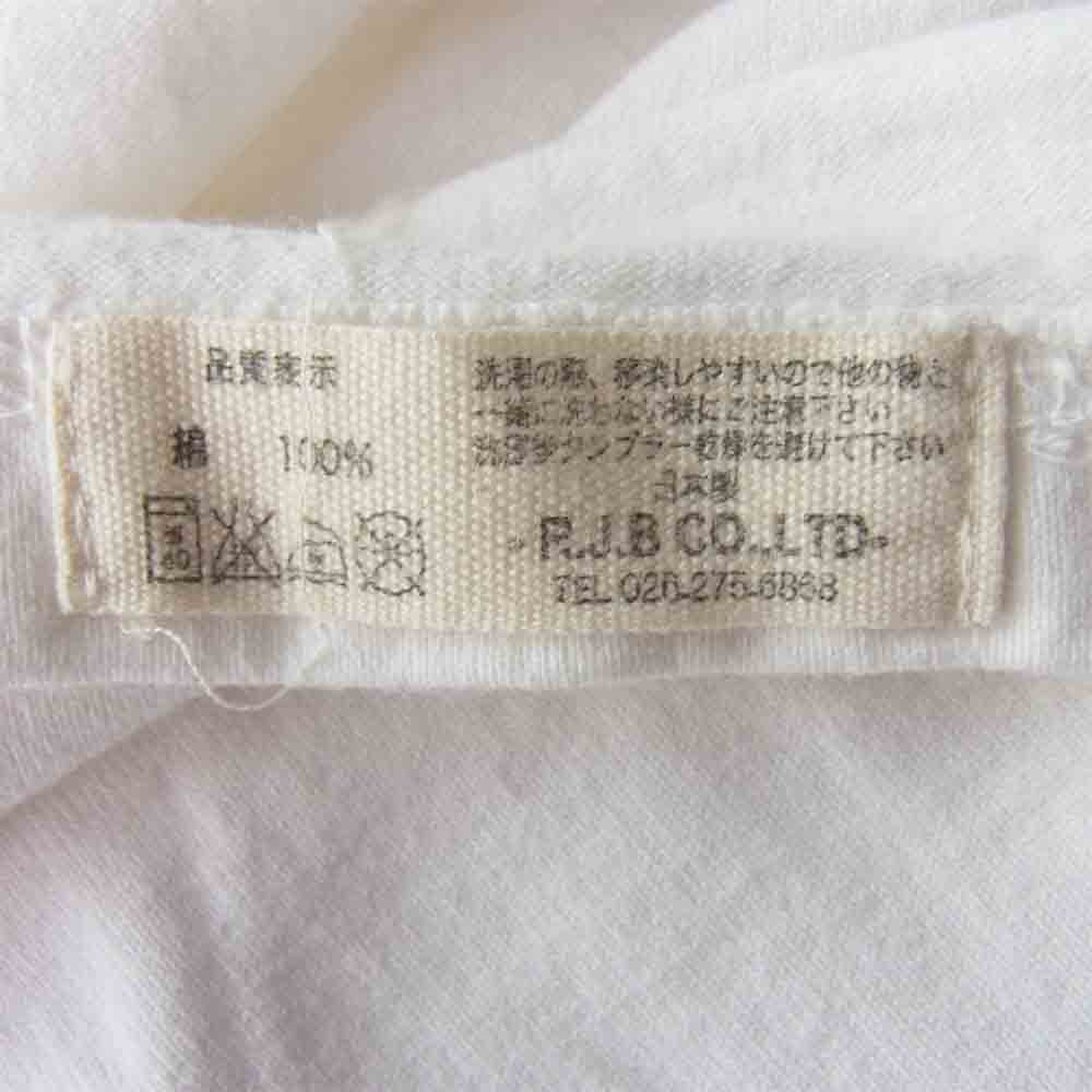 THE FLAT HEAD ザフラットヘッド RJB プリント 7分袖 Tシャツ ロンT ホワイト系 38【中古】