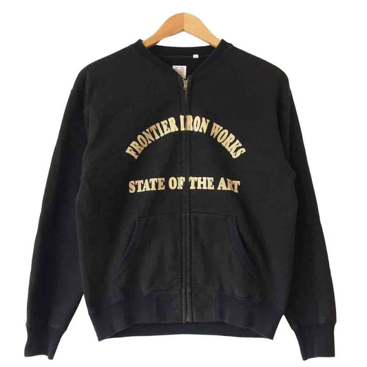 THE FLAT HEAD ザフラットヘッド GLORY PARK プリント フルジップ ブラック系 40【中古】