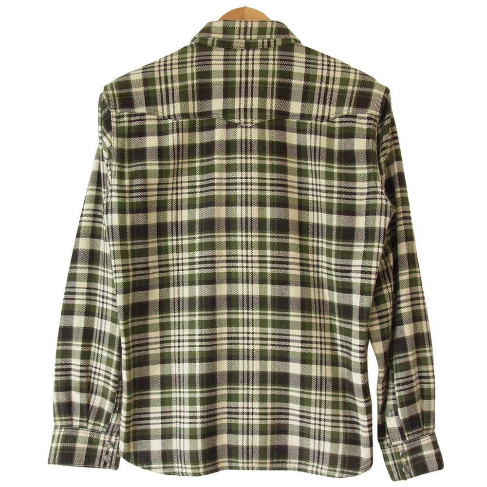 THE FLAT HEAD ザフラットヘッド ヘビーネル ウエスタン グリーン系 38【中古】