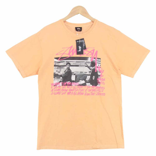 STUSSY ステューシー × UNION TOKYO オープン1周年記念 Tシャツ オレンジ系 M【新古品】【未使用】【中古】