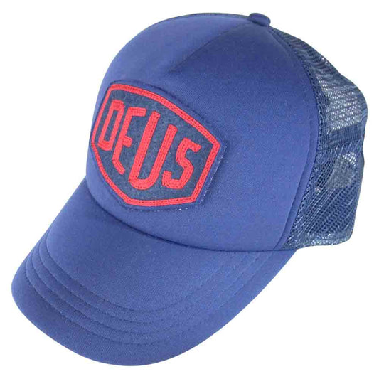デウスマキナ Baylands Trucker Cap メッシュ トラッカー キャップ ネイビー系【中古】