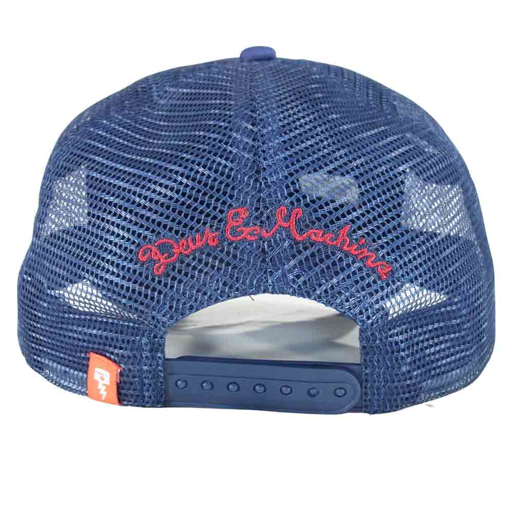 デウスマキナ Baylands Trucker Cap メッシュ トラッカー キャップ ネイビー系【中古】