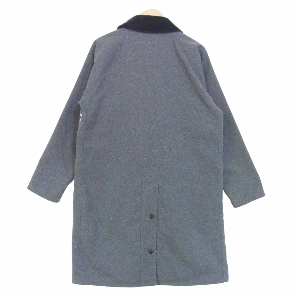 Barbour バブアー 2002218 ニューバーレー ナノユニバース 別注 コート 襟 グレー系 36【中古】