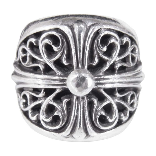 CHROME HEARTS クロムハーツ（原本無） クラシック オーバル クロス リング シルバー系 21～22号程度【中古】