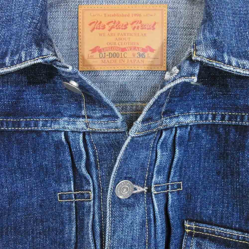 THE FLAT HEAD ザフラットヘッド OJ-D001C 1st DENIM 40's CUSTOM JACKET シンチバック カスタム 14.5oz デニム ジャケット インディゴブルー系 36【美品】【中古】