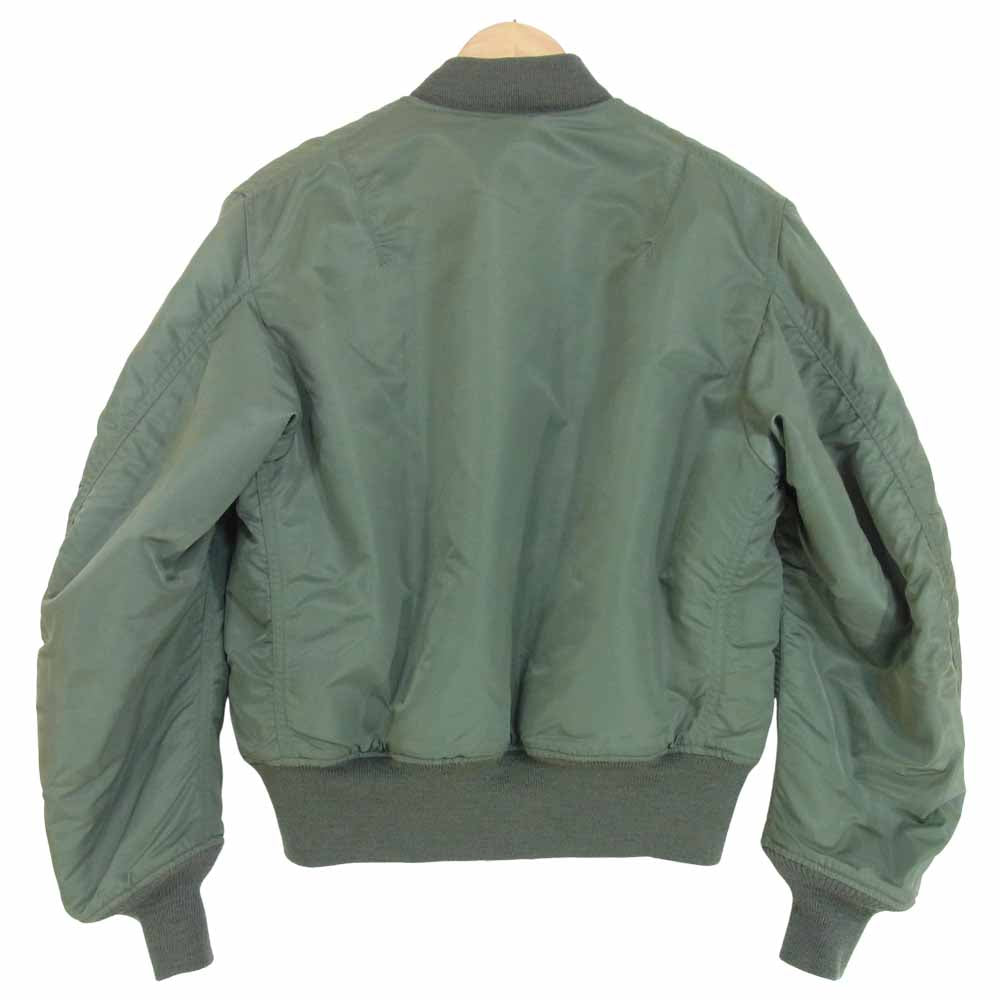 The REAL McCOY'S ザリアルマッコイズ REAL McQUEEN MA-1 SPEC.MIL-J-8279E ハンター フライト ジャケット モスグリーン系 XS【中古】