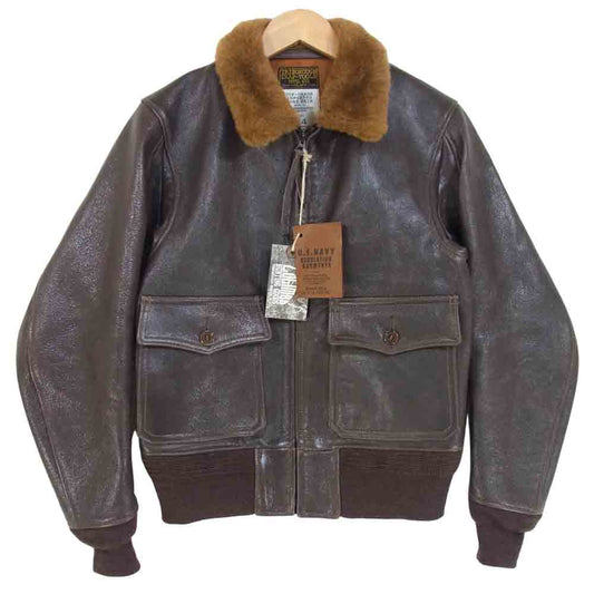 COLIMBO コリンボ AN-J-3A BONNIE DICK FLIGHT OFFICER JKT WW2 INTERMEDIATE TYPE ボニーディック フライト オフィサージャケット ダークブラウン系 34【新古品】【未使用】【中古】
