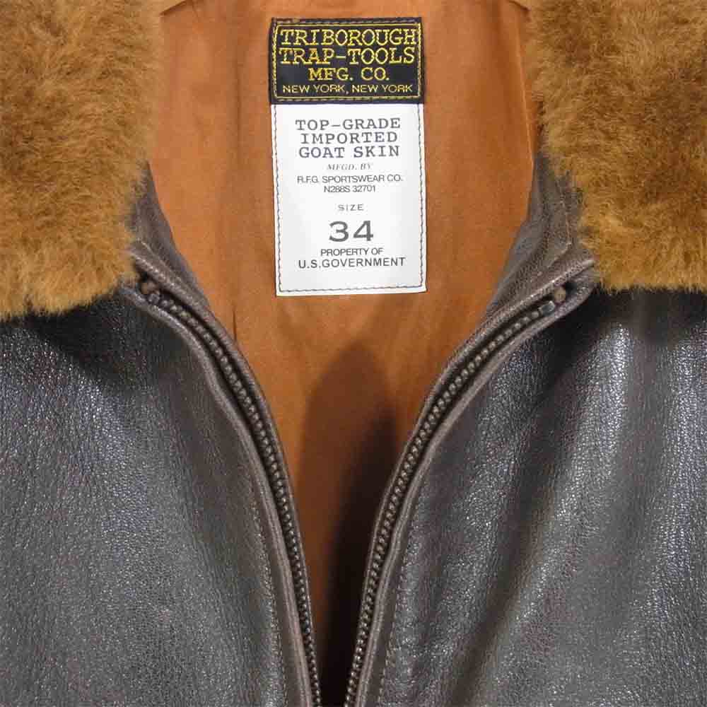 COLIMBO コリンボ AN-J-3A BONNIE DICK FLIGHT OFFICER JKT WW2 INTERMEDIATE TYPE ボニーディック フライト オフィサージャケット ダークブラウン系 34【新古品】【未使用】【中古】