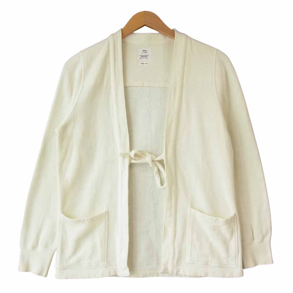 VISVIM ビズビム WMV 19SS 0319105010010 LHAMO SWEAT L (UNEVEN DYE) IVORY ラモ シャツ スウェット カーディガン ホワイト系【美品】【中古】