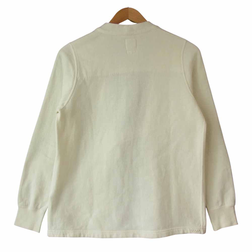 VISVIM ビズビム WMV 19SS 0319105010010 LHAMO SWEAT L (UNEVEN DYE) IVORY ラモ シャツ スウェット カーディガン ホワイト系【美品】【中古】
