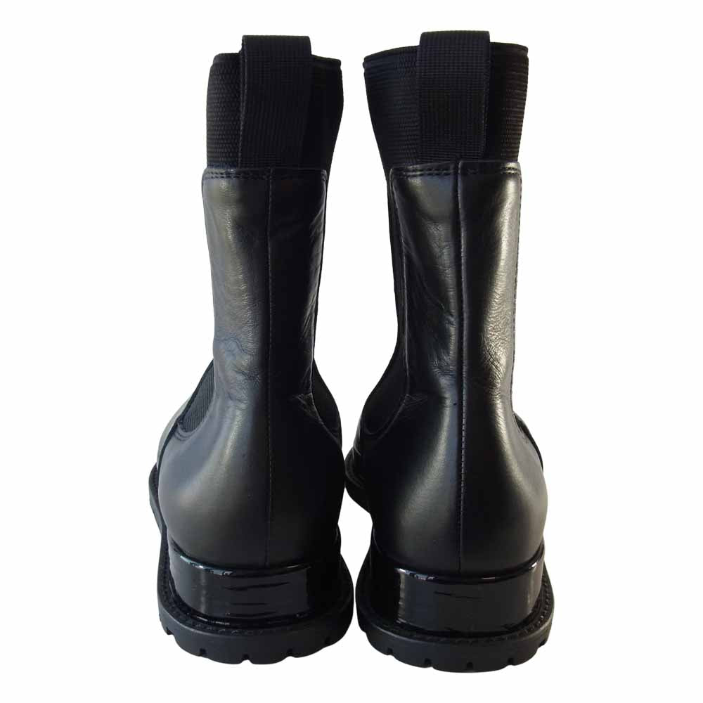 Sacai サカイ 19-04791 COWHIDE Chelsea Boots カウハイド チェルシー ブーツ ブラック系 38【新古品】【未使用】【中古】