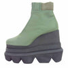 Sacai サカイ 21-05620 Nylon Twill Short Wedge Boots ナイロン ツイル ショート ウエッジ ブーツ カーキ系 38【新古品】【未使用】【中古】