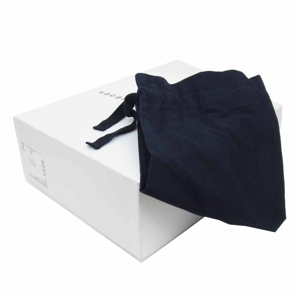 Sacai サカイ 21-05620 Nylon Twill Short Wedge Boots ナイロン ツイル ショート ウエッジ ブーツ カーキ系 38【新古品】【未使用】【中古】