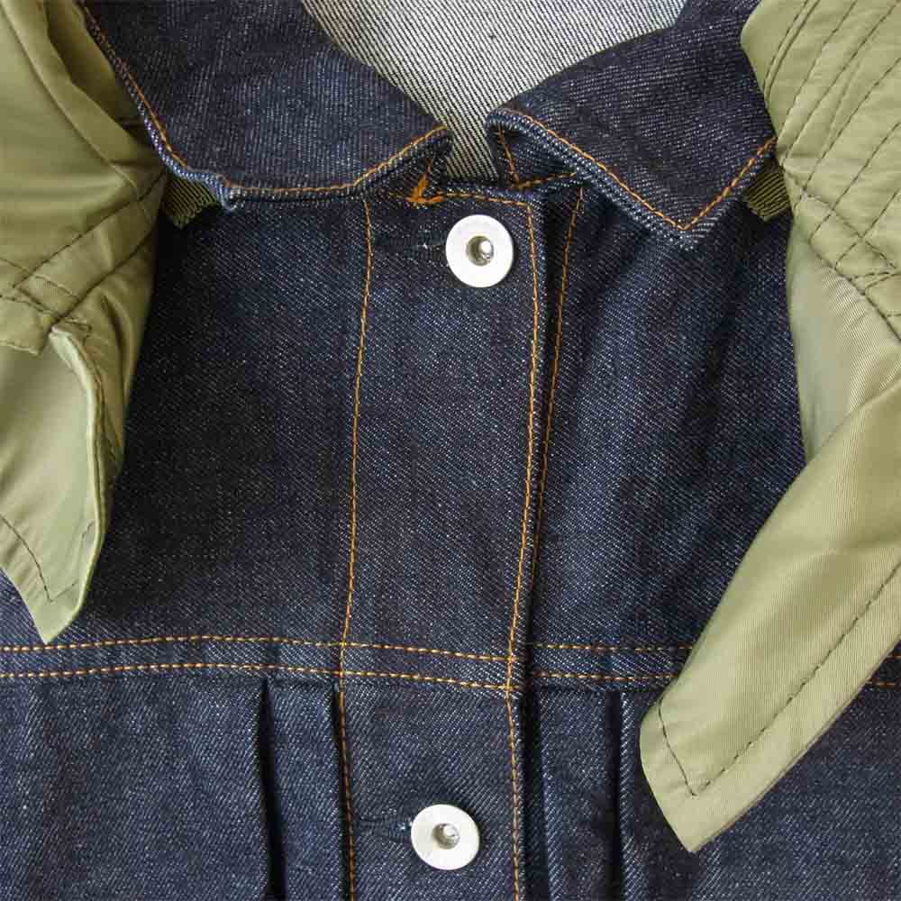 Sacai サカイ 19-04708 ドッキング デニム ジャケット インディゴブルー系 2【極上美品】【中古】