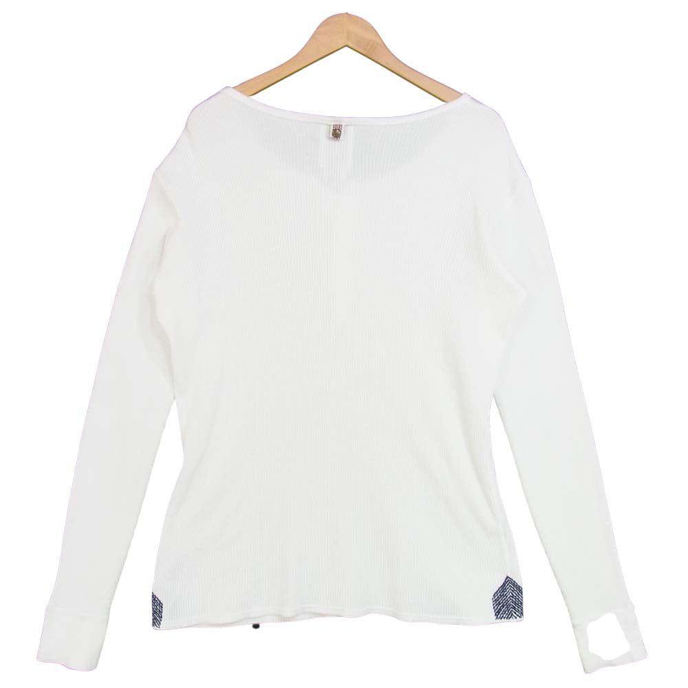 VISVIM ビズビム 12SS 0112105010068 CURTA WAFFLE HENLEY L/S 長袖 Tシャツ ホワイト系 2【中古】